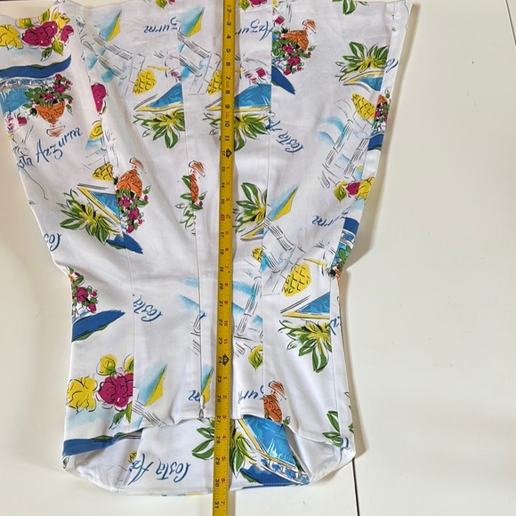 Robin Jordan Strapless Dress with Floral and Nautical Print - Picture 9 of 9